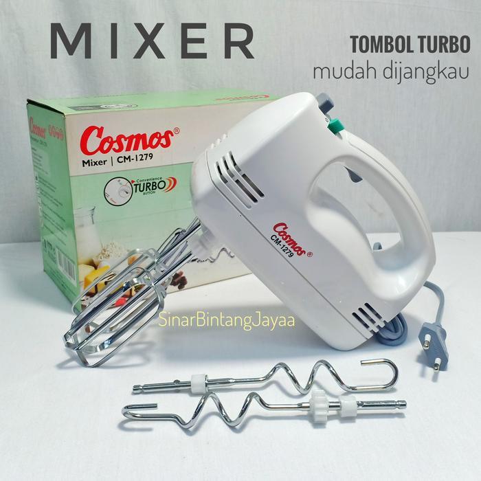 Hand Mixer Cosmos Cm 1279 Tombol Turbo Mixer Tangan Cosmos 1279 Turbo