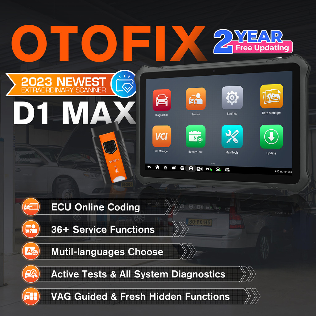 FLASH SALE    OTOFIX D1 Max Diagnostic Scanner Bi-Directional Bluetooth Scan Tool ECU Coding OBD2 Di