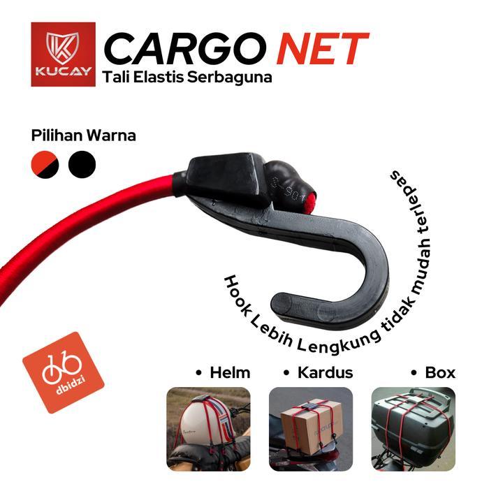 Tali Jaring Helm Motor Box Cargo Duffle Bag Kucay Original Elastis