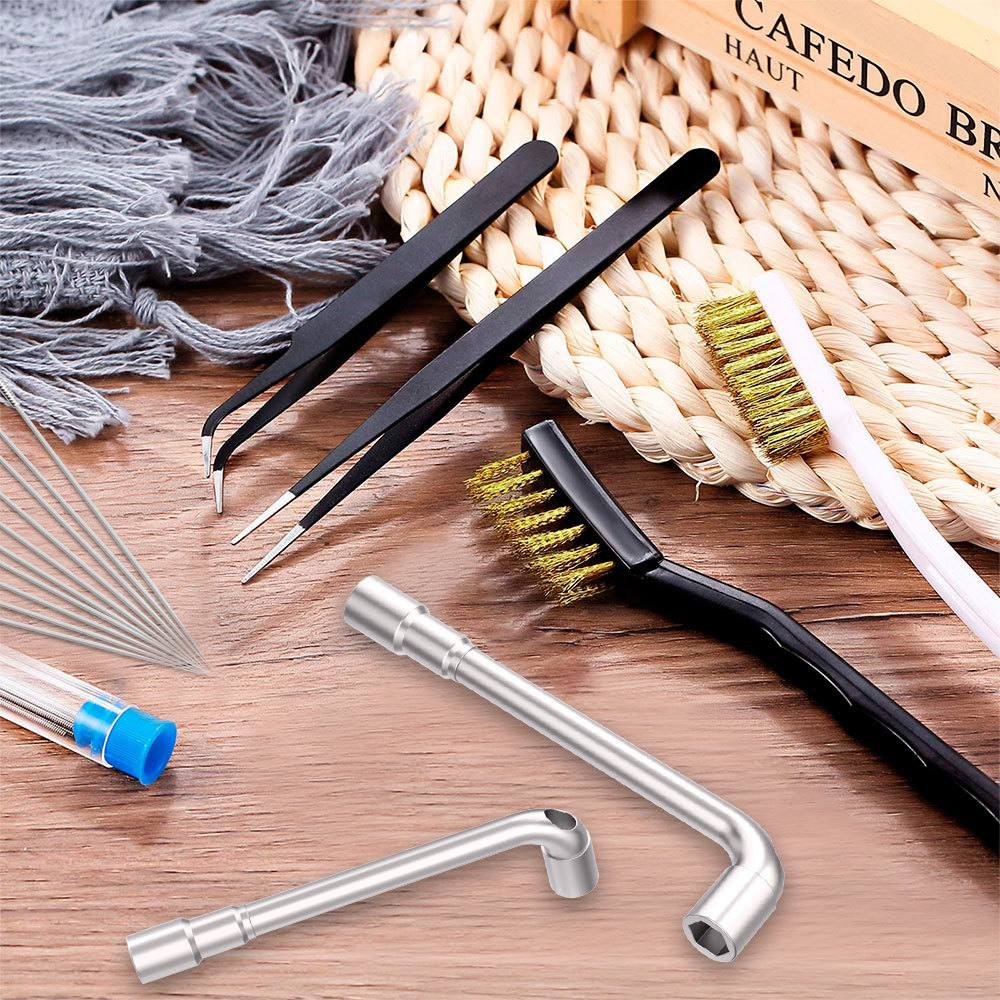 KINGROON 3D Printer Cleaner Tool Copper Wire Brush Toothbrush Nozzle Cleaning Needle 3D Printer