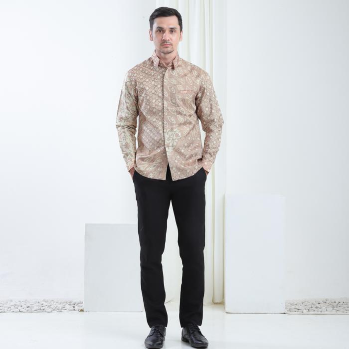 Arumi - Kemeja Batik Pria Viscose Slimfit Outfit Kondangan Couple Terlaris-Sr0126C