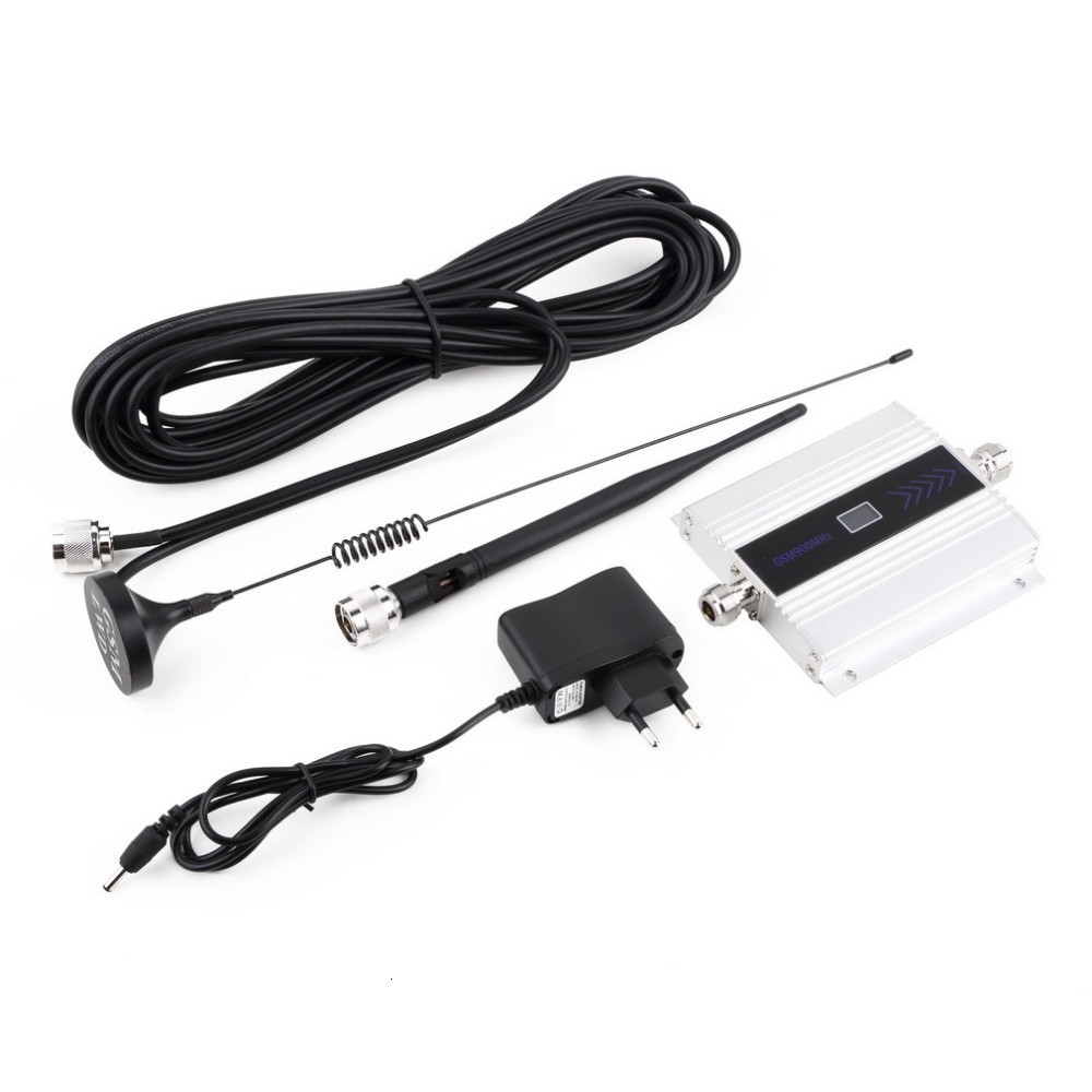Abroad Silvery White Gsm900mhz Signal Amplifier 2g 3g 4g Mobile Phone Signal Enhance Receiver lte an