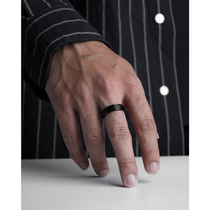 Kuze Original Cincin Tungsten Anti Gores & Anti Karat Stylish Minimalis - Miller Ring