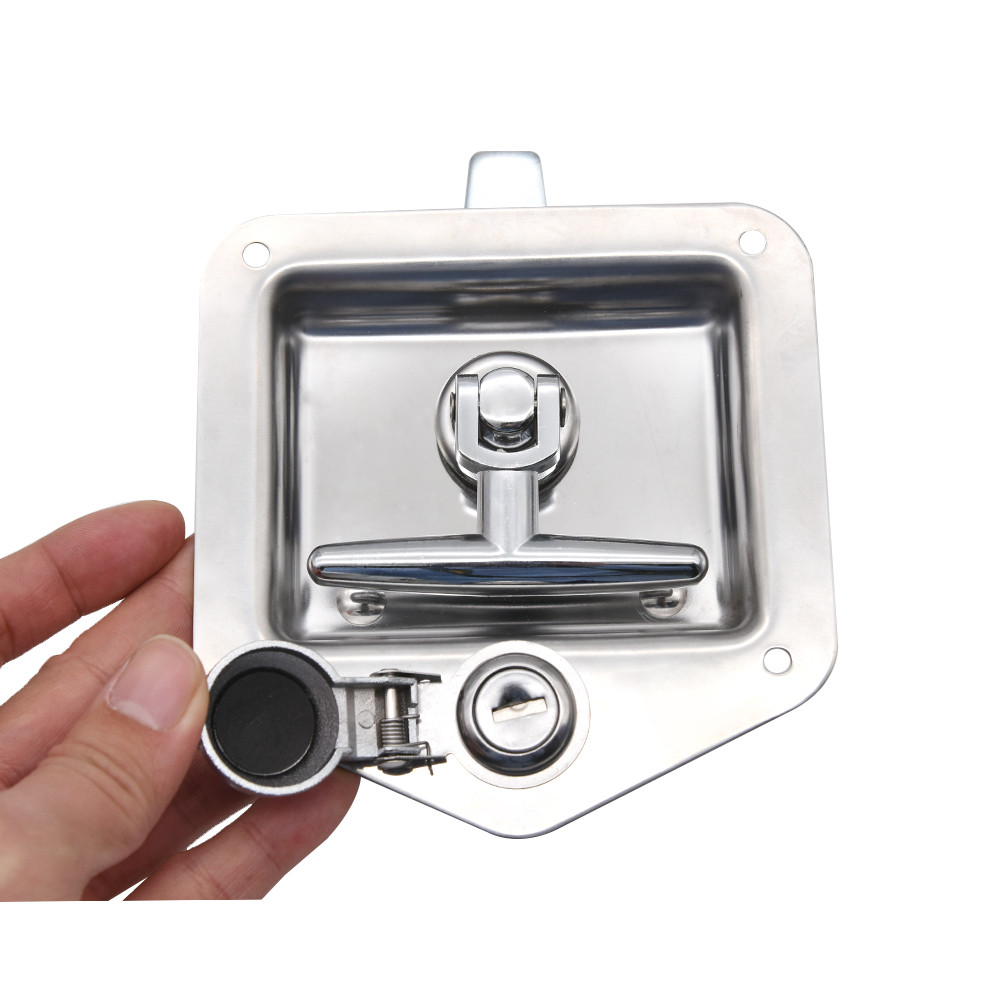 Caravan Accessories Rv Yacht Door Lock With Key Stainless Toolbox Lock T-Toolbox Lock For Caravan