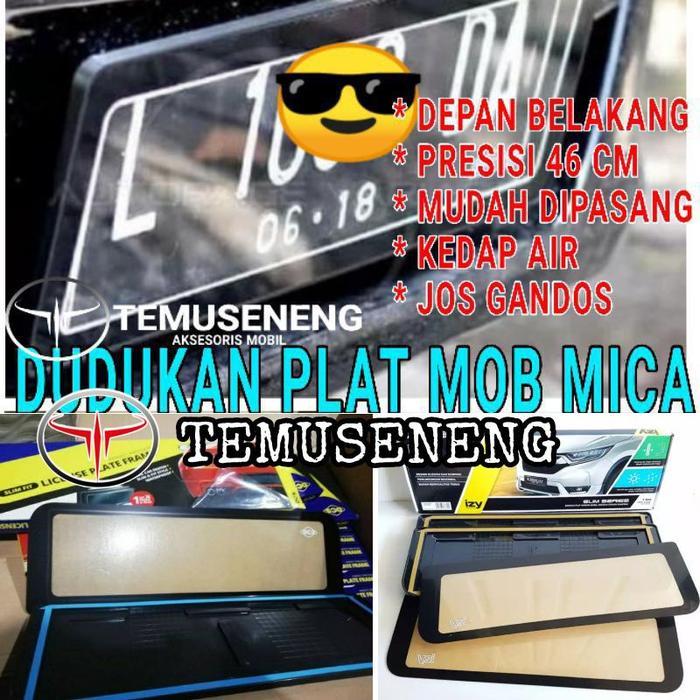 HARGA SEPASANG Dudukan Plat Mika Mobil Nomor Wadah Bracket Plat Mika Akrilik Mica Acrylic Astra 46