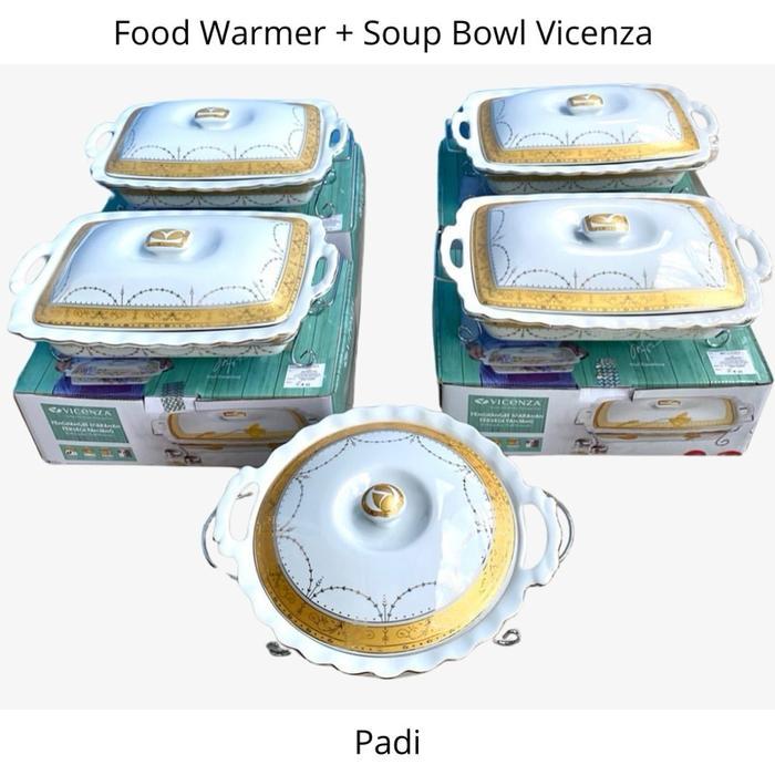 Vicenza Prasmanan Keramik Set 5 Motif Padi / Lily - Padi