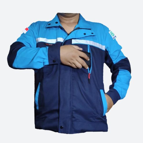 Baju Safety Lengan Panjang Modis Dan Keren Tosca Navy