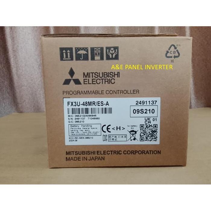 FX3U-48MR/ES-A PLC MITSUBISHI FX3U 48MR ES A FX3U-48MR ESA FX3U48MR ORIGINAL ORIGINAL QUALITY