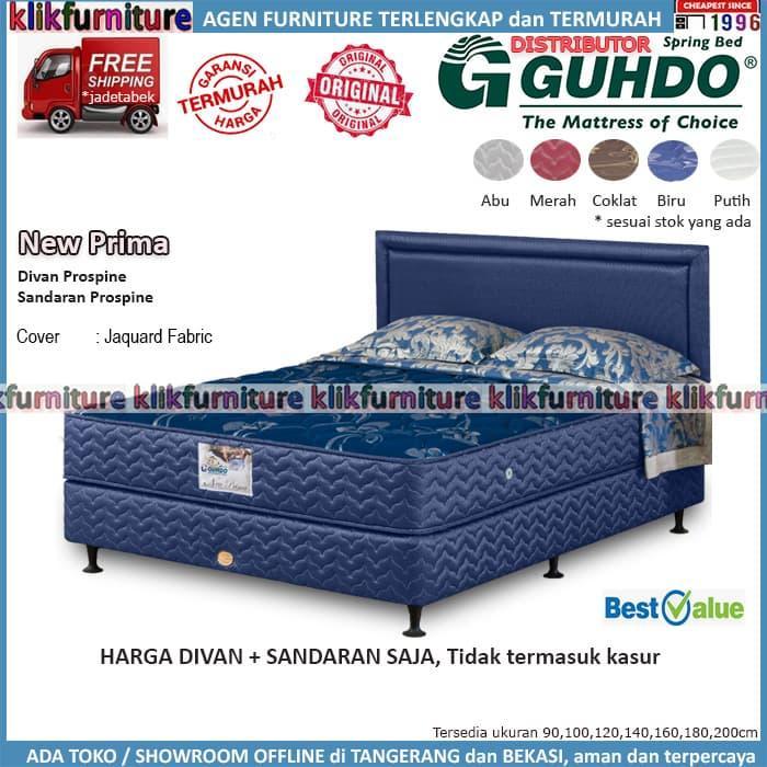 Guhdo Springbed (100x200cm) Divan+Sandaran New Prima