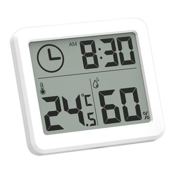 Jam Led Digital Mini Meja Dinding Thermometer Hygrometer Sensor