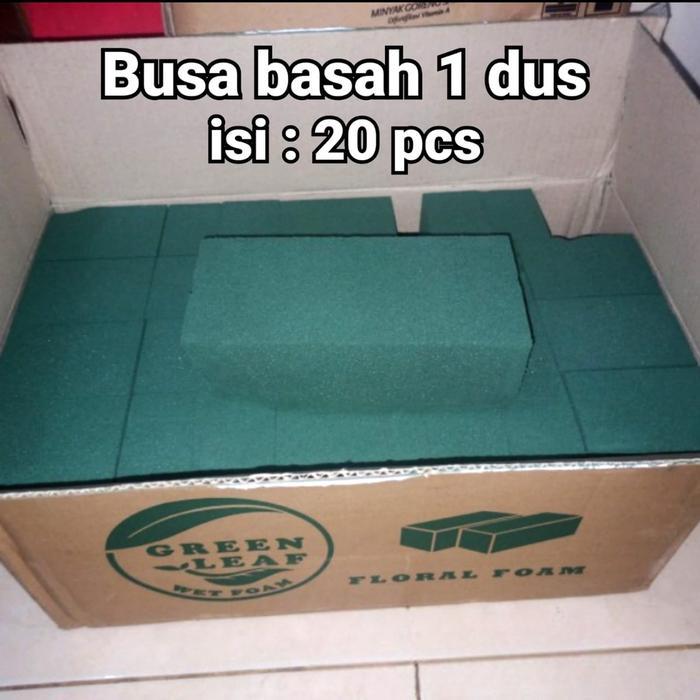 RAJA INDO PER DUS BUSA BASAH FORACELL/ Busa Bunga Plastik/ Floral Foam/ Rumput Plastik/ Wet Foam