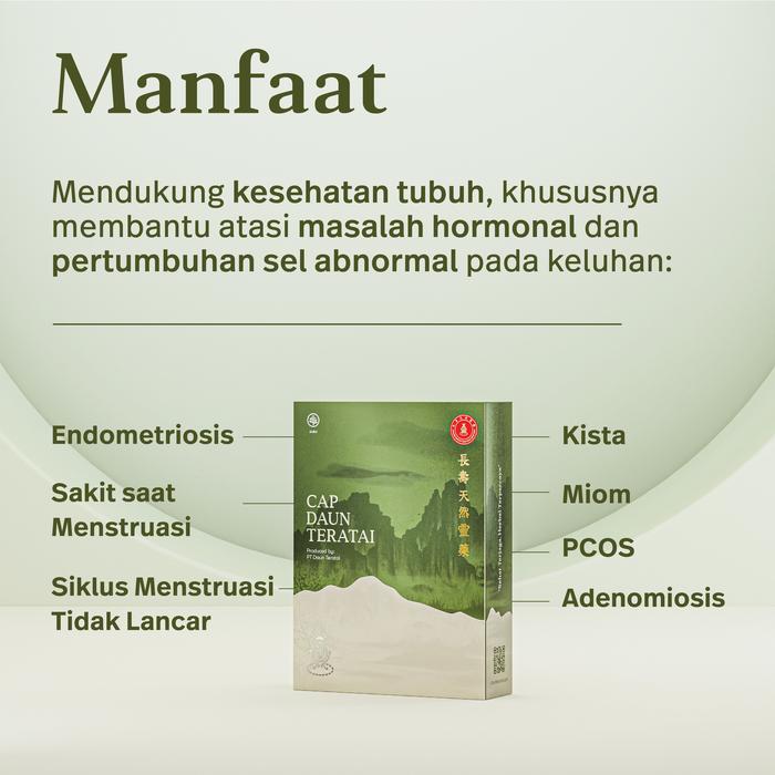 New Cap Daun Teratai Minuman Herbal Kesehatan Kista Miom Pcos Endometriosis Adenomiosis &