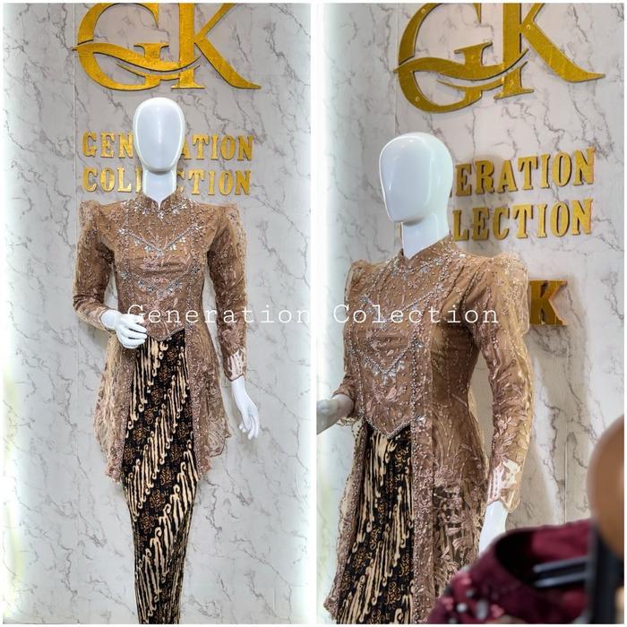 Best Seller Kebaya Kutubaru Hijab Tunik Tile / Kebaya Tunik / Kebaya Modern / Kebaya Wisuda / Kebaya