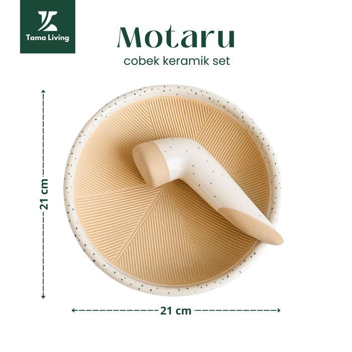Tama Living Motaru Cobek Dan Ulekan Keramik Set Cobek Estetik Cobek Keramik Cobek Dapur Ulekan Dapur