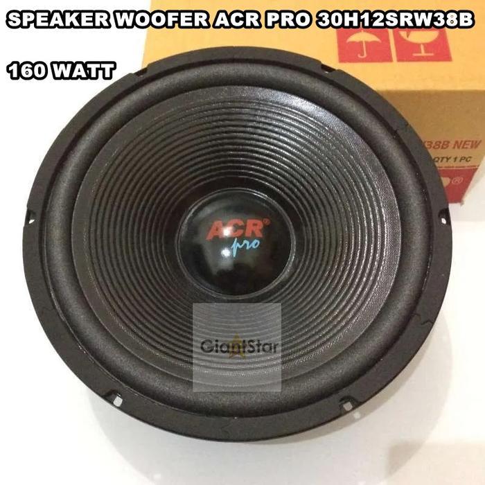 Speaker 12 Inch Acr Pro 30H12Srw38B Woofer 12In 12Inch 160 Watt Original Terbaik