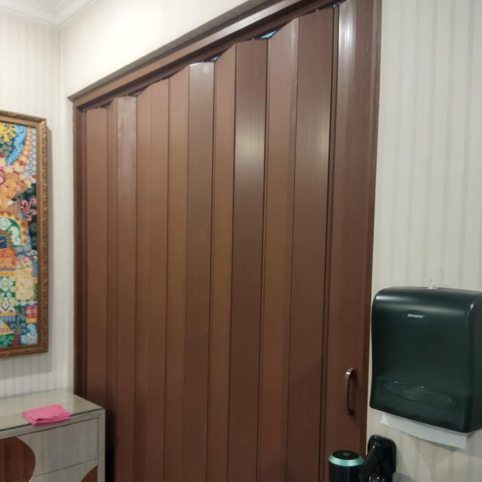Partisi Ruangan PVC - Pintu Lipat PVC - Folding Door - Folding Gate BISA GRAB