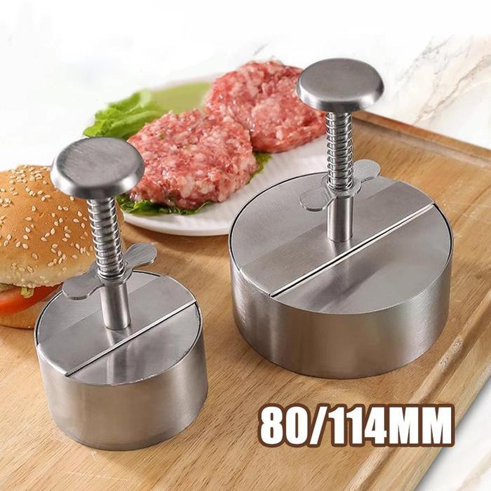 Cetakan Beef Burger Stainless / Burger Maker Patty Press / Cetakan Maker Burger Patty