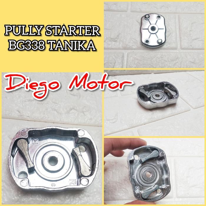 TERMURAH Pulley Puly Poli Starter Mangkok Engkol Mesin Potong Rumput Tanika 338