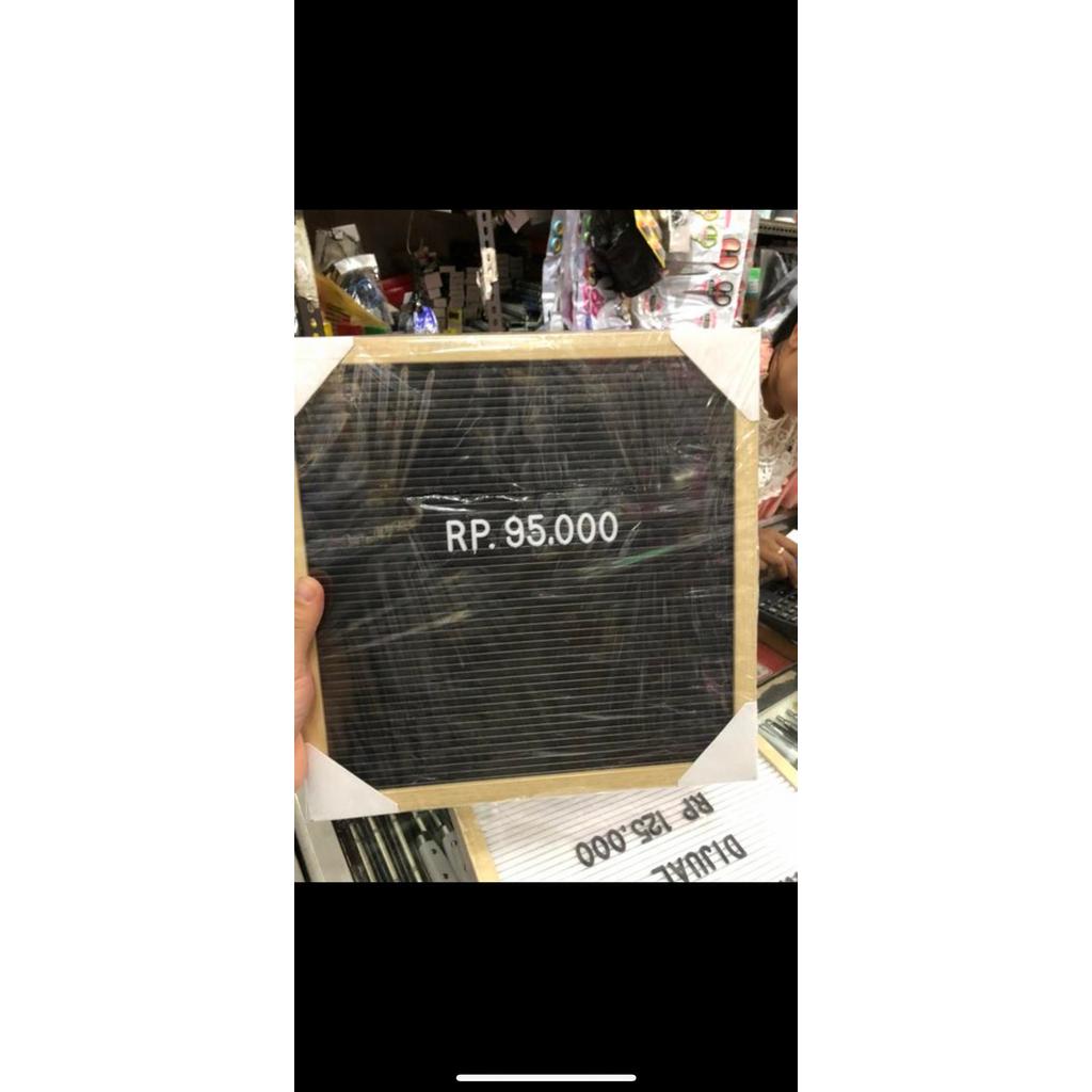 TERLARIS Papan letter board 30x30 cm BISA GRAB