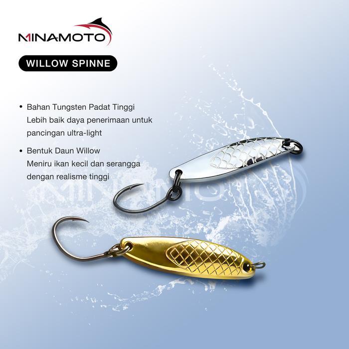 Umpan Pancing Tungsten Steel Spinner High Density 40% Mini Spoon Willow Leaf - Kail Mustad - Lure