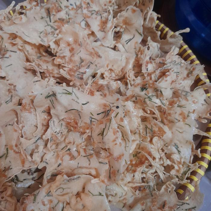 "New" Peyek Kacang Tanah, Kacang Hijau, Teri Medan, Teri Tawar, Rebon, Bayam Kemasan Plastik Besar