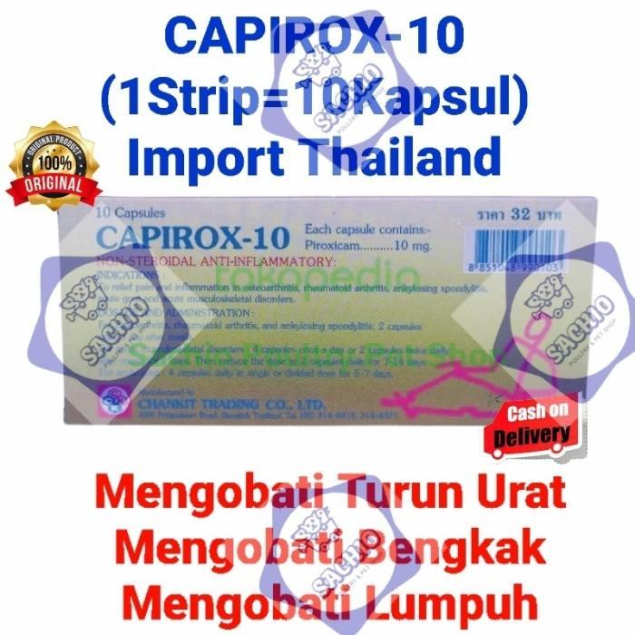 Capirox-10 isi 10 Kapsul Import Bangkok Thailand Capirox 10 Obat Tedun Lumpuh Keseleo Untuk Ayam