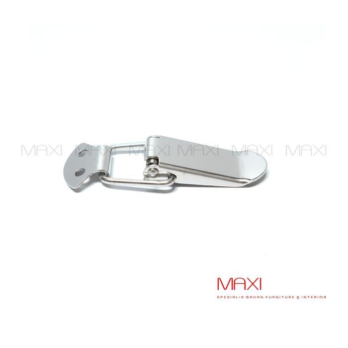 "New" KUNCI KOPER POLOS STAINLESS STEEL - OVERVAL KUNCI PETI BOX