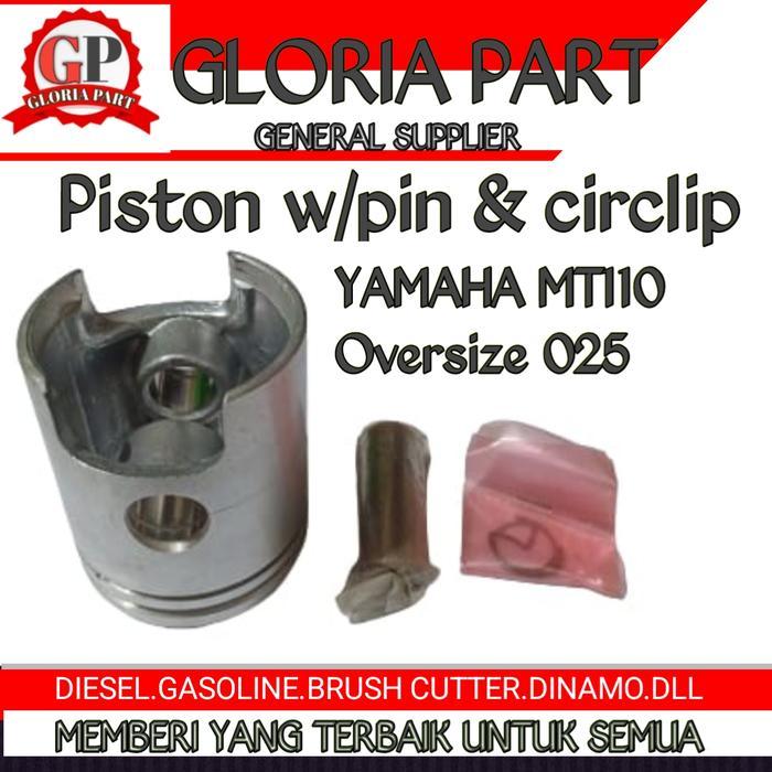 Piston W/Pin & Circlip Yamaha Mt110 Oversize 0,25 Gasoline Engine Murah