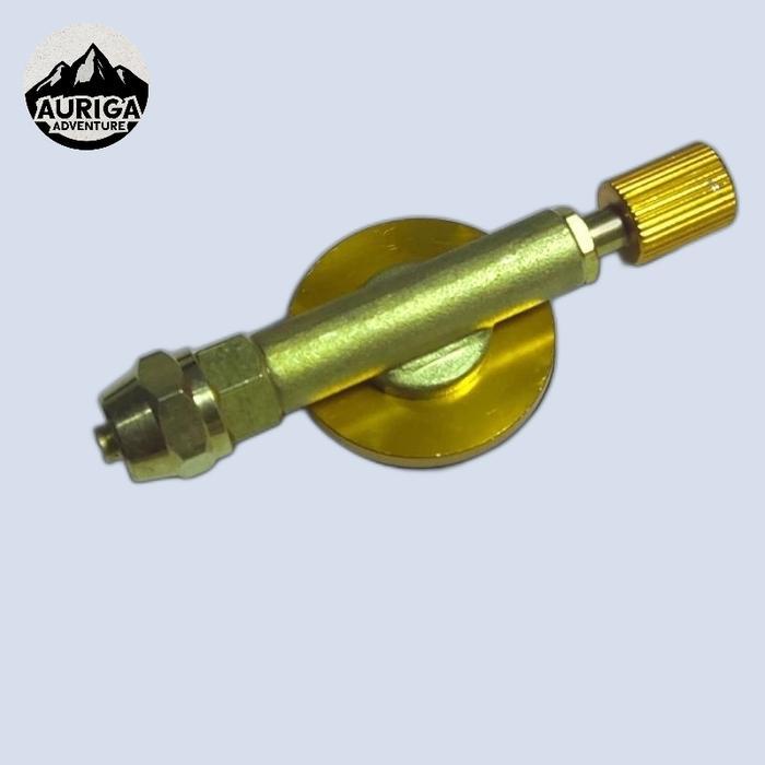 kran Stop Keran Gas Kaleng Ulir Canister Adaptor Refill Gas Camping