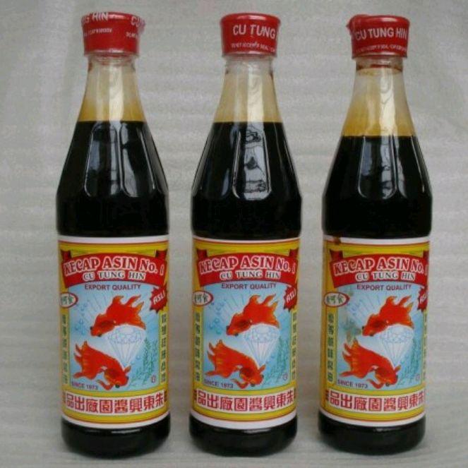 Kecap Asin Cu Tung Hin Cap Ikan Koki Mas 650ML/Botol