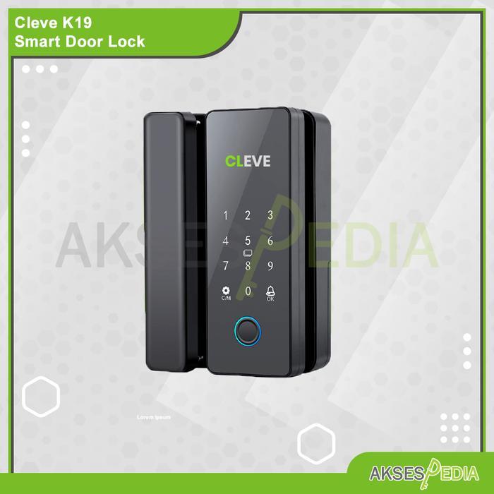 CLEVE K190 SMART LOCK PINTU DENGAN ID CARD FINGERPRINT PIN KEAMANAN CEPAT DAN AKURAT BISA RECORD