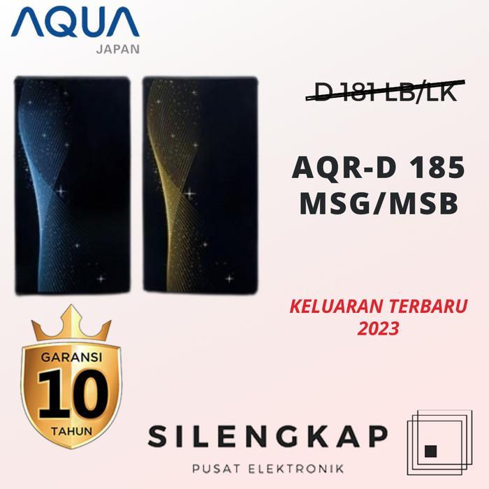 KULKAS 1 PINTU AQUA AQR-D 181 LB/LK MOTIF GARANSI RESMI