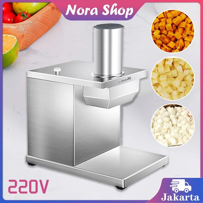 Mesin Potong Dadu Pemotong Isian Alat Pemotong Kentang Wortel Dadu Mesin Pemotong Sayuran