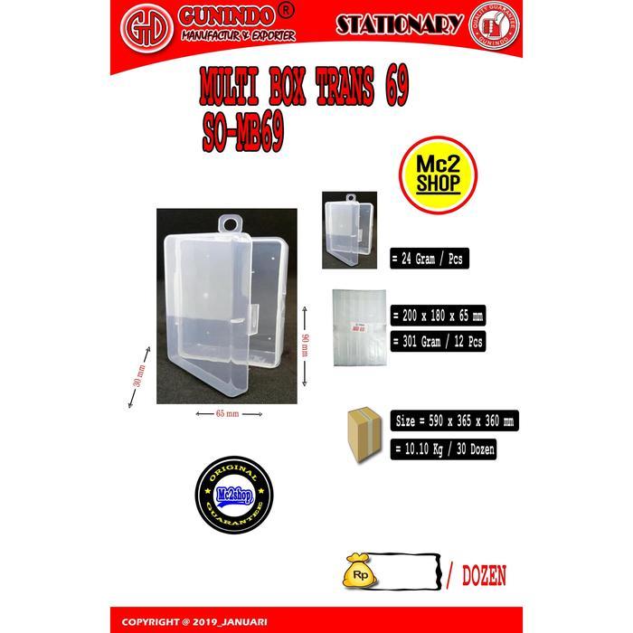MB 69 KOTAK BENING MULTI BOX TRANSPARAN GUNINDO