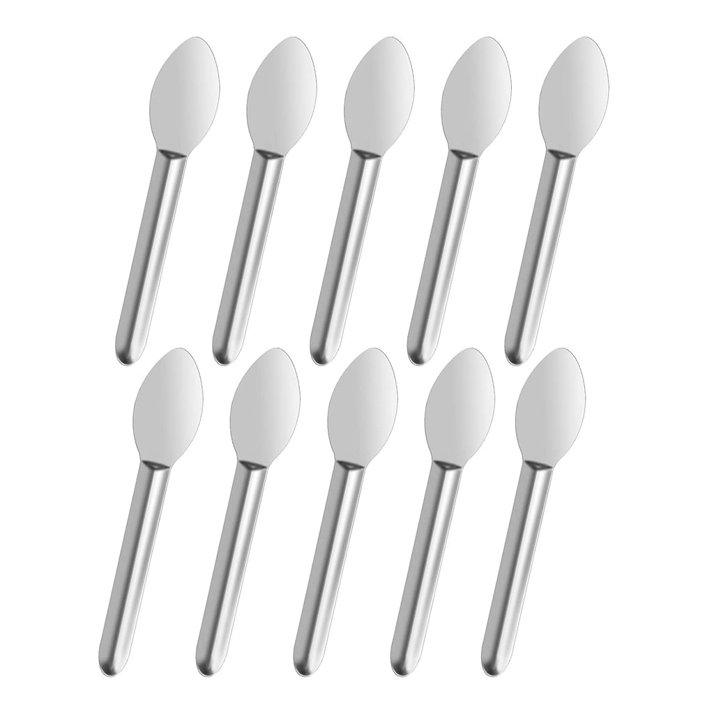 PROMO   Capsule Filling Spatula 10PCS Stainless Steel Lab Spoon Mini Scoop for Fast Gel Cap Capsule 