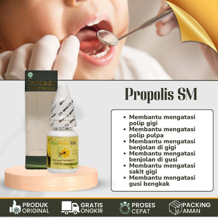 Obat Kumur Polip Pulpa Gigi Propolis SM Gusi Mulut Karang