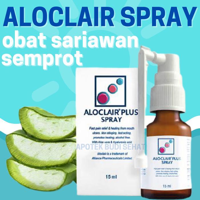Aloclair Plus Spray Obat Sariawan Anak Obat Sariawan Semprot 15mL