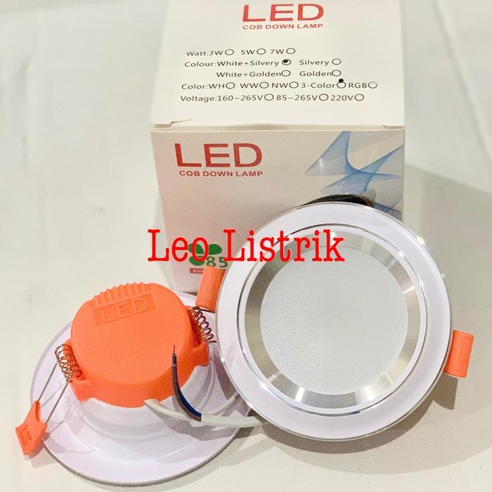 LAMPU DOWNLIGHT LED 3 WARNA 5WATT/ PANEL LED/ LAMPU PLAFON