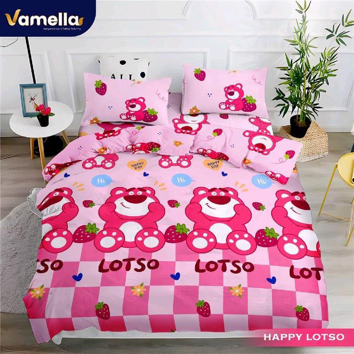 SPREI KATUN MOTIF KARAKTER ANAK PEREMPUAN
