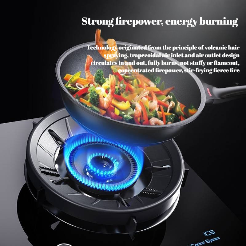 Enamel Windproof Gas Stove Cover Energy Saving Fire Reflection Ring Thicken Wind Shield Bracket for