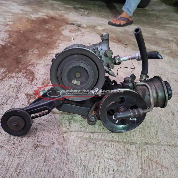 bracket braket kompresor ac pompa power steering kijang efi 7K komplit