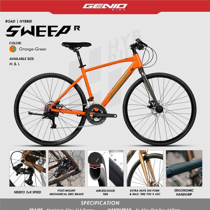 Sepeda 700C United Slick 700 - Sweep Oren