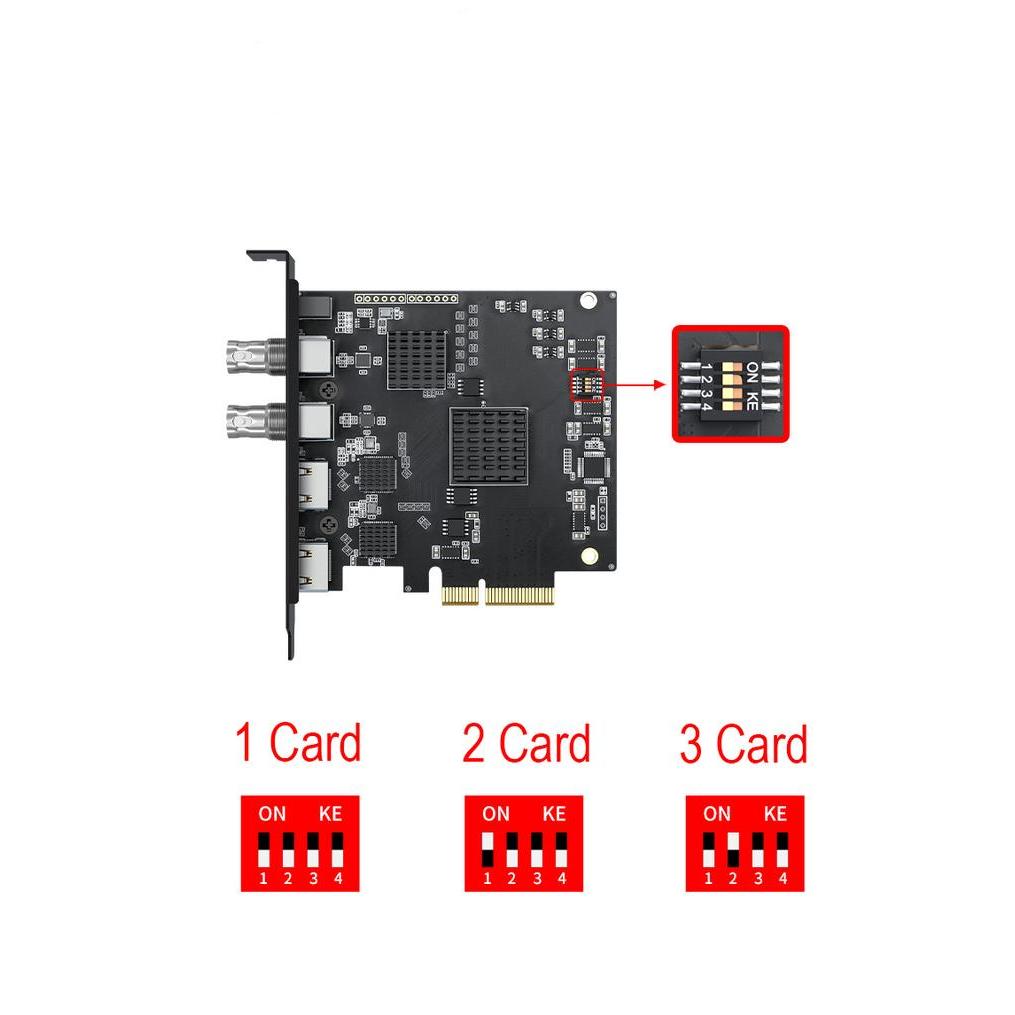 Premium Vmix 2Hdmi + 2Sdi Capture Card For Mixing Streaming -Obs Vmox Wirecast Original