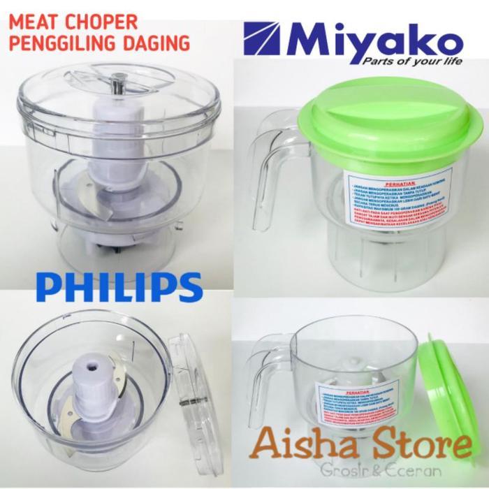 Thebest- MEAT CHOPER BLENDER PENGGILING DAGING MIYAKO PHILIPS/GELAS
