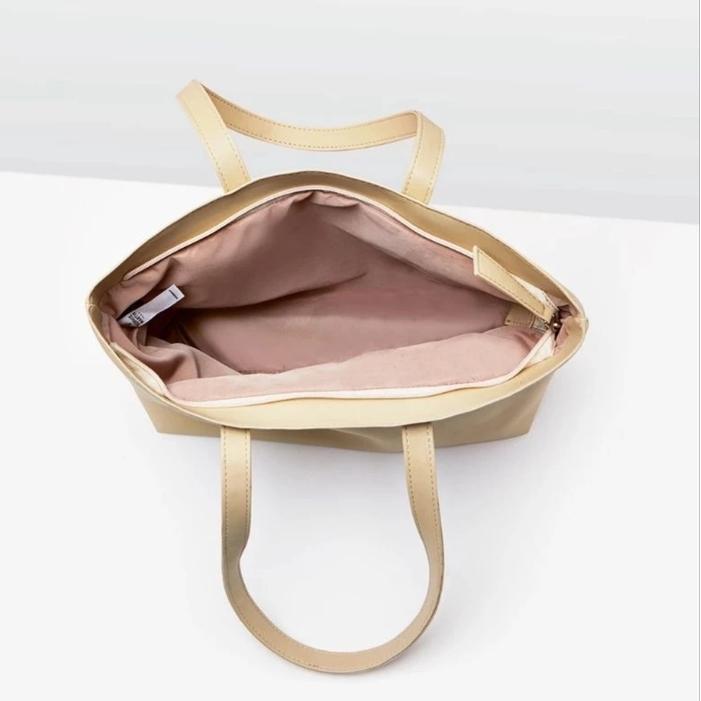 Spesial TAS MAGGIE : BLACK / CREAM SOPHIE MARTIN PARIS TOTE BAG WANITA