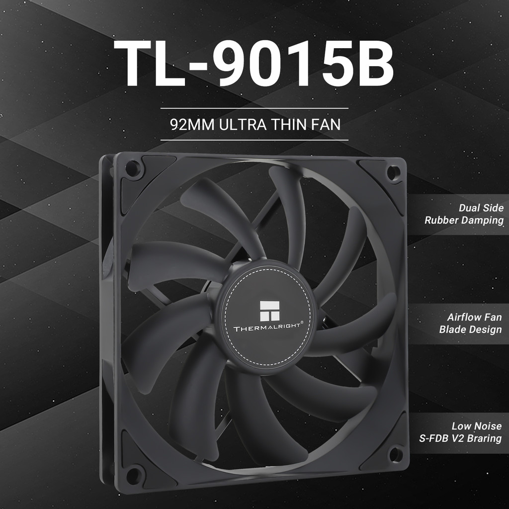Thermalright 90mm Case Fan TL-9015/9015B/9015W/9015R Cooling Fan Slim 90mm Fan Slim Fan