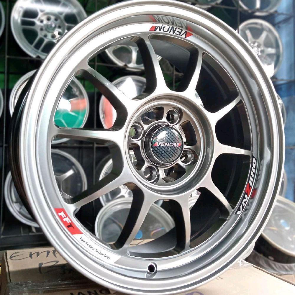 Velg Mobil Racing Venom Zero Y87 Ring 16 Warna Hyper Black ET 42