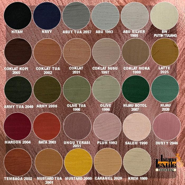 Thebest- 1/2 meter katun Rayon Crinkle Krinkle #Premium