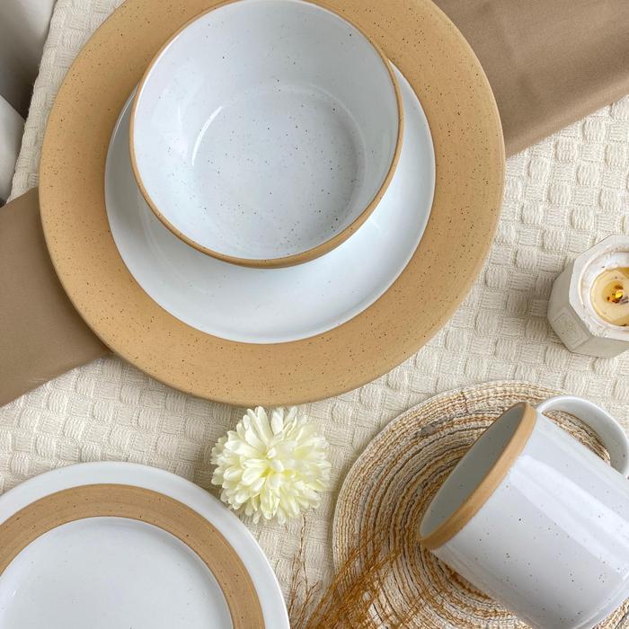 Carramica Piring Keramik Tuscany Dinner Set