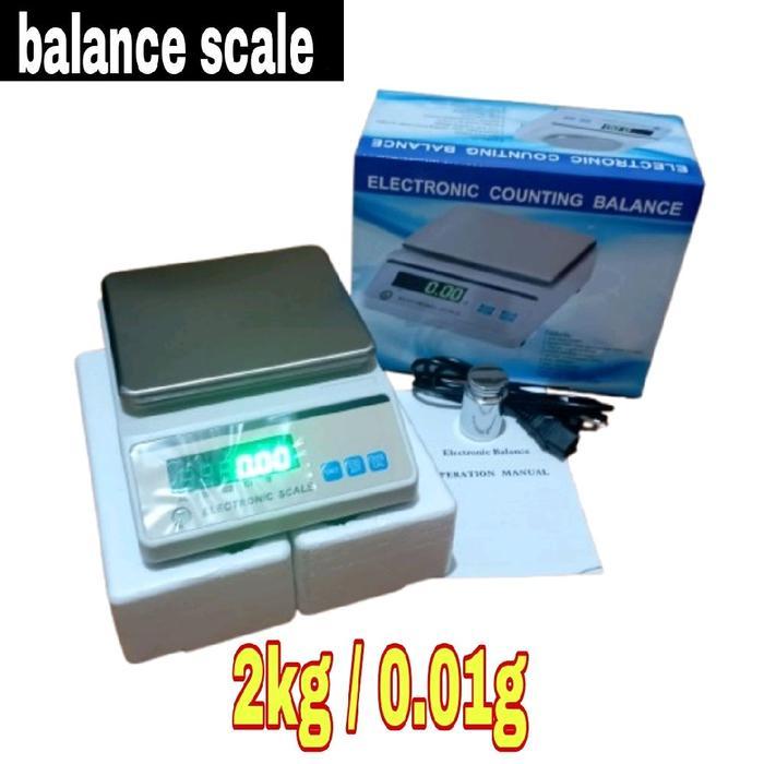 (Os) 2Kg 2000Gr 0.01G Timbangan Digital Emas Lab Timbangan Bubuk 2Kg 0,01Gram